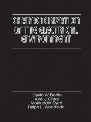 cover image of Characterization of the Electrical Environment